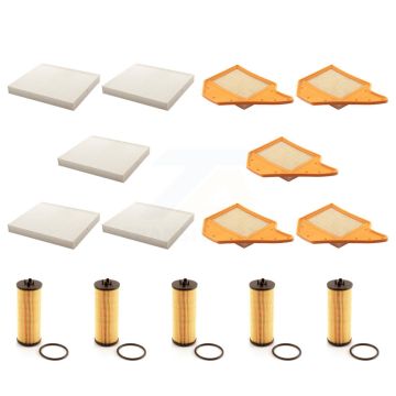5x Air + 5x Cabin + 5x Engine Cartridge Oil Filter (15 Total) Kit For Dodge Grand Caravan KFM-103340