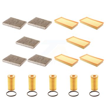 5x Air + 5x Cabin + 5x Engine Cartridge Oil Filter (15 Total) Kit For Volkswagen Beetle KFM-103345