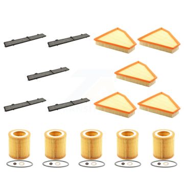 5x Air + 5x Cabin + 5x Engine Cartridge Oil Filter (15 Total) Kit For BMW 328i xDrive KFM-103349