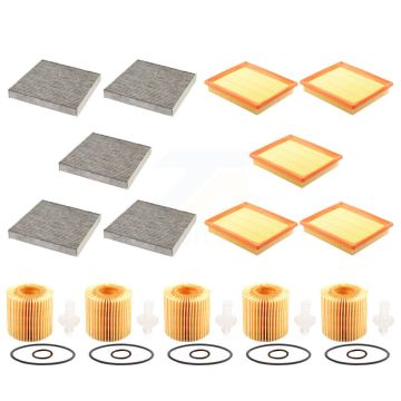 5x Air + 5x Cabin + 5x Engine Cartridge Oil Filter (15 Total) Kit For Lexus NX300h KFM-103357