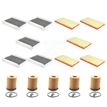 5x Air + 5x Cabin + 5x Engine Cartridge Oil Filter (15 Total) Kit For KFM-103363