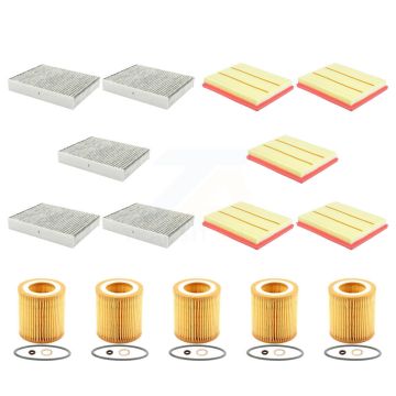 5x Air + 5x Cabin + 5x Engine Cartridge Oil Filter (15 Total) Kit For BMW 335i xDrive M2 KFM-103371