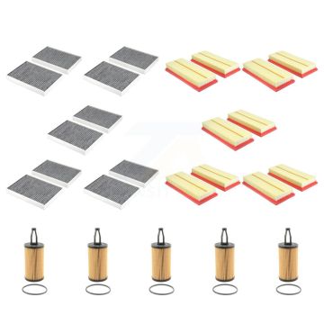 5x Air + 5x Cabin + 5x Engine Cartridge Oil Filter (15 Total) Kit For Mercedes-Benz S550 KFM-103378