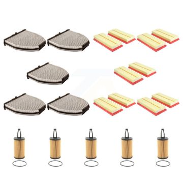 5x Air + 5x Cabin + 5x Engine Cartridge Oil Filter (15 Total) Kit For Mercedes-Benz E550 KFM-103379