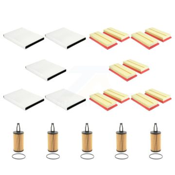 5x Air + 5x Cabin + 5x Engine Cartridge Oil Filter (15 Total) Kit For Mercedes-Benz ML550 KFM-103380