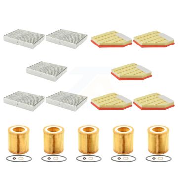 5x Air + 5x Cabin + 5x Engine Cartridge Oil Filter (15 Total) Kit For BMW 320i xDrive KFM-103382