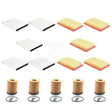 5x Air + 5x Cabin + 5x Engine Cartridge Oil Filter (15 Total) Kit For Mercedes-Benz C300 KFM-103383