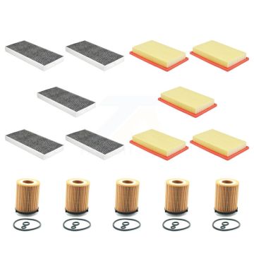 5x Air + 5x Cabin + 5x Engine Cartridge Oil Filter (15 Total) Kit For Mercedes-Benz KFM-103385
