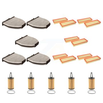 5x Air + 5x Cabin + 5x Engine Cartridge Oil Filter (15 Total) Kit For Mercedes-Benz C350 KFM-103390