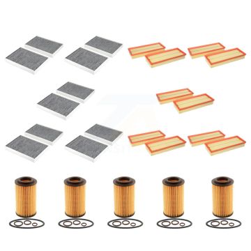 5x Air + 5x Cabin + 5x Engine Cartridge Oil Filter (15 Total) Kit For Mercedes-Benz S550 KFM-103391