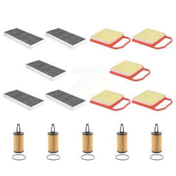 5x Air + 5x Cabin + 5x Engine Cartridge Oil Filter (15 Total) Kit For KFM-103396