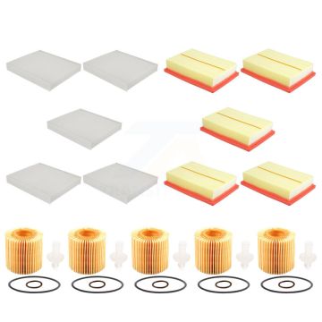 5x Air + 5x Cabin + 5x Engine Cartridge Oil Filter (15 Total) Kit For Lexus RX450h KFM-103400