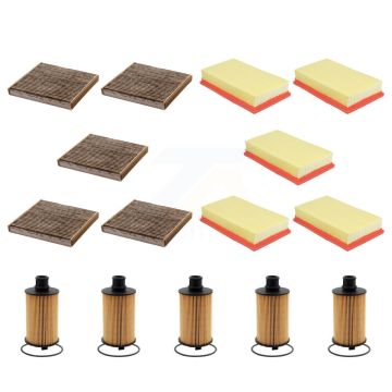 5x Air + 5x Cabin + 5x Engine Cartridge Oil Filter (15 Total) Kit For 2016 Jaguar XF 3.0L KFM-103401