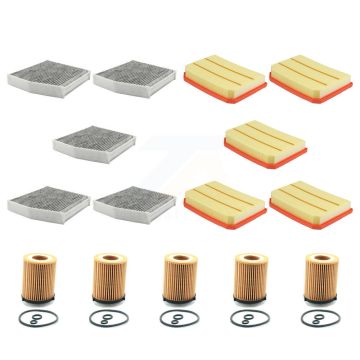 5x Air + 5x Cabin + 5x Engine Cartridge Oil Filter (15 Total) Kit For Mercedes-Benz GLA35 KFM-103403