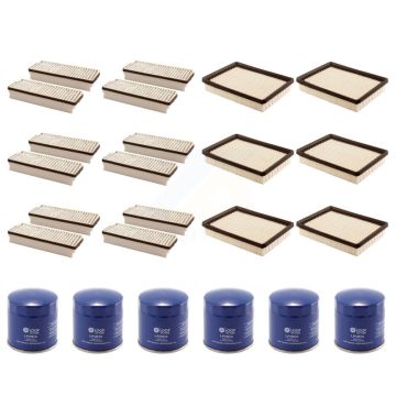 6x Air + 6x Cabin + 6x Engine Oil Filter (18 Total) Kit For Pontiac Montana Chevrolet KFM-103412