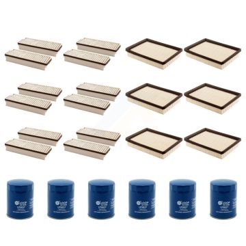 6x Air + 6x Cabin + 6x Engine Oil Filter (18 Total) Kit For Pontiac Montana Chevrolet KFM-103413