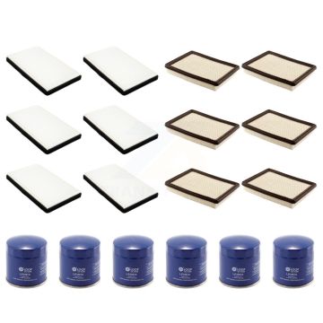 6x Air + 6x Cabin + 6x Engine Oil Filter (18 Total) Kit For Buick LaCrosse Chevrolet Prix KFM-103414