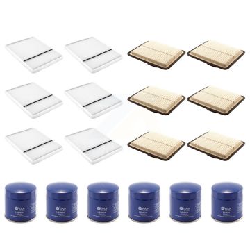 6x Air + 6x Cabin + 6x Engine Oil Filter (18 Total) Kit For 2006-2008 Buick Lucerne 3.8L KFM-103424