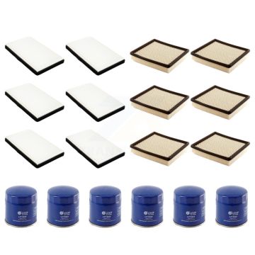 6x Air + 6x Cabin + 6x Engine Oil Filter (18 Total) Kit For Chevrolet Impala Buick Grand KFM-103426