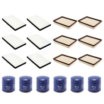 6x Air + 6x Cabin + 6x Engine Oil Filter (18 Total) Kit For Buick Century Regal Intrigue KFM-103427