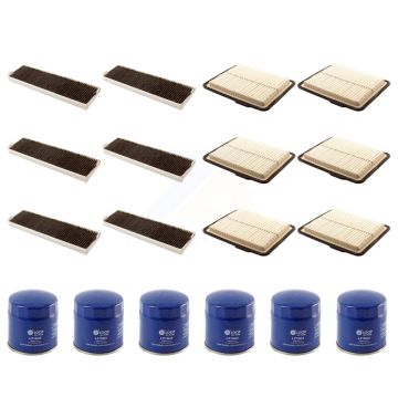 6x Air + 6x Cabin + 6x Engine Oil Filter (18 Total) Kit For Chevrolet Equinox Pontiac KFM-103429