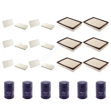 6x Air + 6x Cabin + 6x Engine Oil Filter (18 Total) Kit For GMC Sierra 1500 Chevrolet KFM-103431