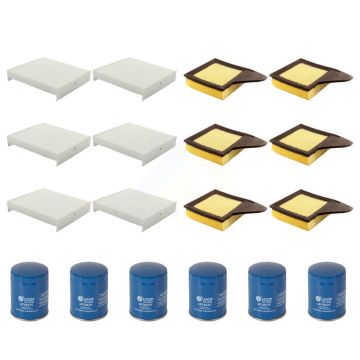 6x Air + 6x Cabin + 6x Engine Oil Filter (18 Total) Kit For Ford Mustang 3.7L 5.0L KFM-103432