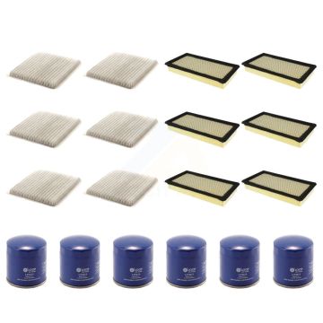 6x Air + 6x Cabin + 6x Engine Oil Filter (18 Total) Kit For 2012-2014 Ford Edge 2.0L KFM-103436