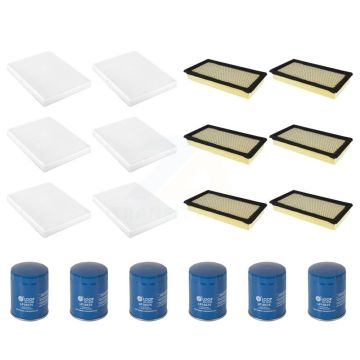 6x Air + 6x Cabin + 6x Engine Oil Filter (18 Total) Kit For Ford Explorer Flex Taurus MKT KFM-103440