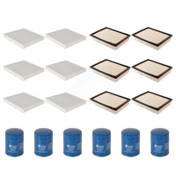 6x Air + 6x Cabin + 6x Engine Oil Filter (18 Total) Kit For GMC Chevrolet Sierra 1500 XL KFM-103452