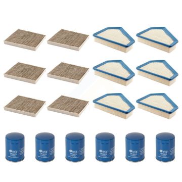 6x Air + 6x Cabin + 6x Engine Oil Filter (18 Total) Kit For Cadillac CTS KFM-103453