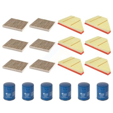 6x Air + 6x Cabin + 6x Engine Oil Filter (18 Total) Kit For Chevrolet Cadillac XT5 GMC KFM-103464