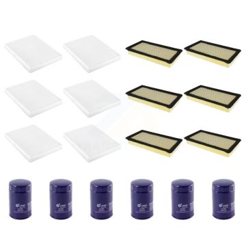 6x Air + 6x Cabin + 6x Engine Oil Filter (18 Total) Kit For 2009 Ford Flex Taurus 3.5L KFM-103473