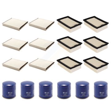 6x Air + 6x Cabin + 6x Engine Oil Filter (18 Total) Kit For Ford Escape Transit Connect KFM-103487