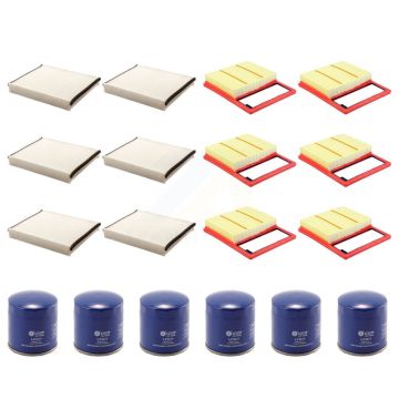 6x Air + 6x Cabin + 6x Engine Oil Filter (18 Total) Kit For Ford C-Max KFM-103488