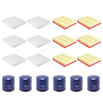 6x Air + 6x Cabin + 6x Engine Oil Filter (18 Total) Kit For 2019-2023 Ford Ranger 2.3L KFM-103496