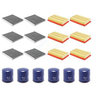6x Air + 6x Cabin + 6x Engine Oil Filter (18 Total) Kit For Volkswagen Jetta Taos Golf KFM-103499