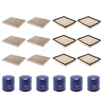 6x Air + 6x Cabin + 6x Engine Oil Filter (18 Total) Kit For Dodge Caravan Grand Chrysler KFM-103507