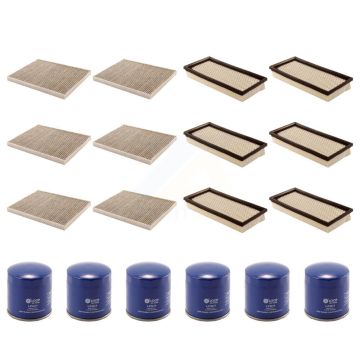6x Air + 6x Cabin + 6x Engine Oil Filter (18 Total) Kit For 2000 Dodge Caravan 2.4L KFM-103509
