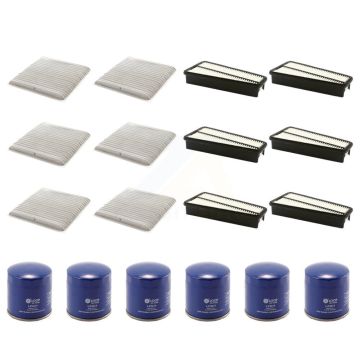 6x Air + 6x Cabin + 6x Engine Oil Filter (18 Total) Kit For Toyota 4Runner FJ Cruiser KFM-103514