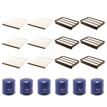 6x Air + 6x Cabin + 6x Engine Oil Filter (18 Total) Kit For Toyota Avalon Solara 3.0L KFM-103515