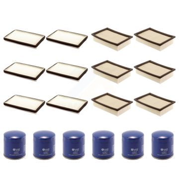 6x Air + 6x Cabin + 6x Engine Oil Filter (18 Total) Kit For Ford Escape Mazda Tribute KFM-103517