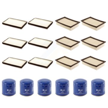 6x Air + 6x Cabin + 6x Engine Oil Filter (18 Total) Kit For Ford Escape Mazda Tribute KFM-103519