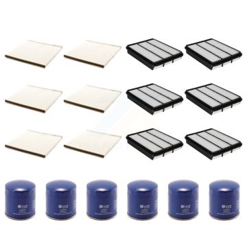 6x Air + 6x Cabin + 6x Engine Oil Filter (18 Total) Kit For 2006-2009 Lexus GX470 4.7L KFM-103522