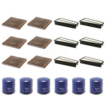 6x Air + 6x Cabin + 6x Engine Oil Filter (18 Total) Kit For 2007-2010 Toyota Tundra 4.0L KFM-103525
