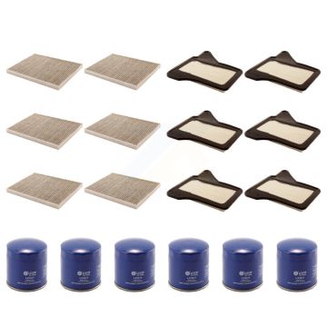6x Air + 6x Cabin + 6x Engine Oil Filter (18 Total) Kit For 2008 Chrysler Pacifica 3.8L KFM-103529