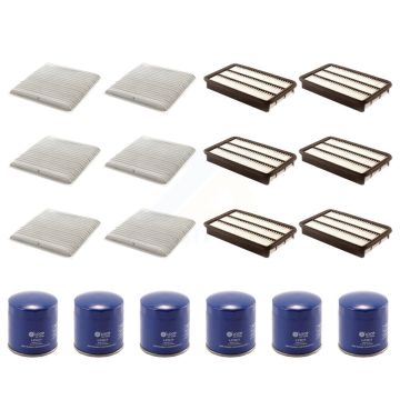 6x Air + 6x Cabin + 6x Engine Oil Filter (18 Total) Kit For 2003 Toyota Sienna 3.0L KFM-103532