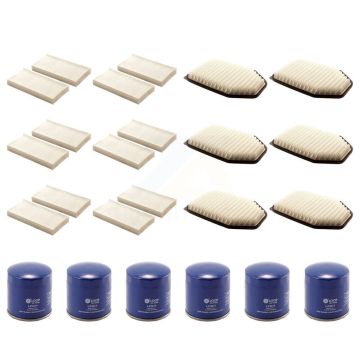 6x Air + 6x Cabin + 6x Engine Oil Filter (18 Total) Kit For 2011 Jeep Wrangler 3.8L KFM-103536