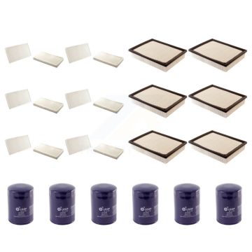 6x Air + 6x Cabin + 6x Engine Oil Filter (18 Total) Kit For GMC Chevrolet Sierra 2500 HD KFM-103540