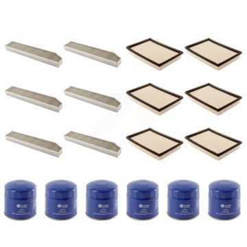 6x Air + 6x Cabin + 6x Engine Oil Filter (18 Total) Kit For Jeep Grand Cherokee KFM-103544